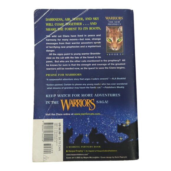 Warriors Erin Hunter Cats The New Prophecy Volumes 1 2 3 5 6 Paperback Lot Of 5 - Picture 6 of 14